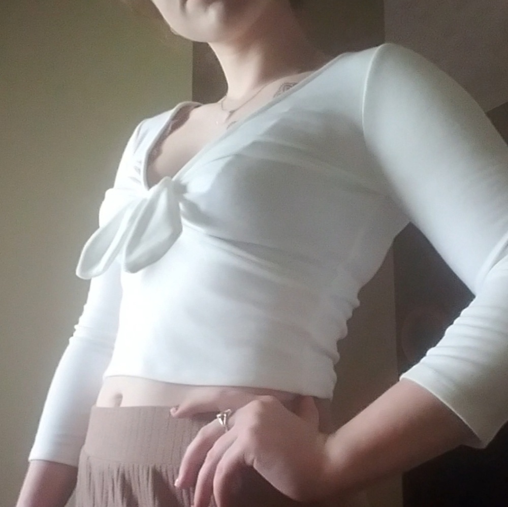 Forever 21 Tie Front Top